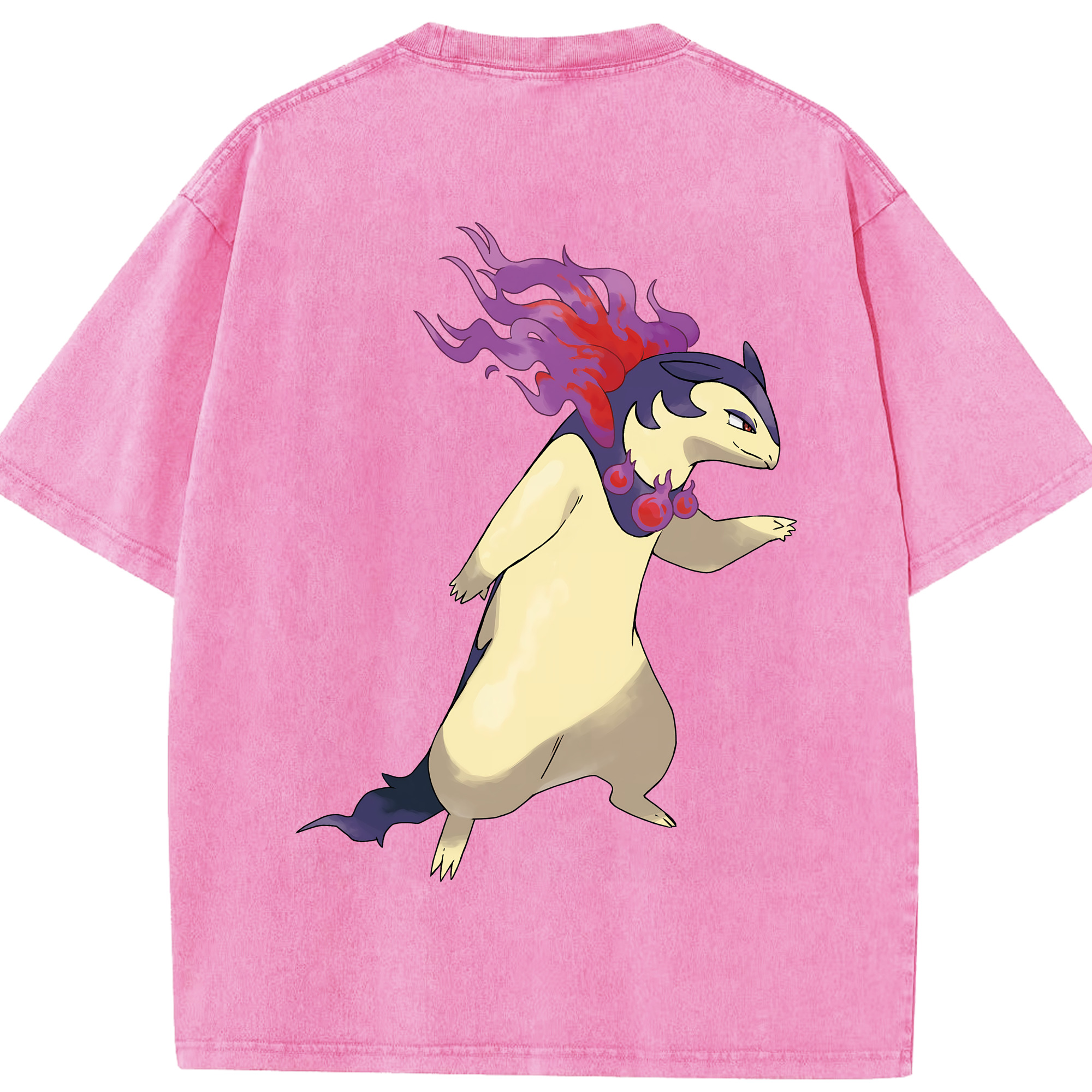 （画像用） ポケットモンスター Pokémon 綿100% ヴィンテージ風 半袖Tシャツ（背面プリント）